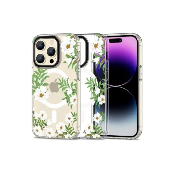 Tech-Protect Hoesje iPhone 15 Pro MagSafe Mood Spring Daisy