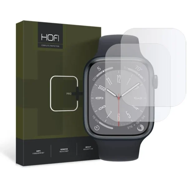 Hydrogel Film Hofi Hydroflex Pro+ 2-pack Apple Watch 6 / 7 / 8 / 9 / Se 1 / 2 / 3 (40 / 41 mm) Transparant