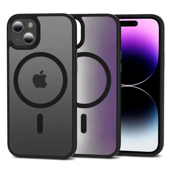 Tech-Protect Hoesje iPhone 15 MagSafe MagMat Mat Zwart