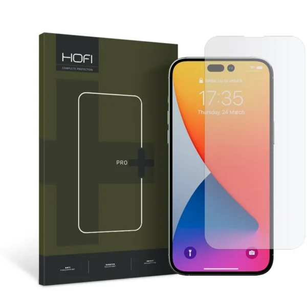 Hofi Glass Pro+ Gehard Glas Schermbeschermer iPhone 14 Pro Transparant